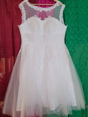 Abao Midi Wedding Dress
